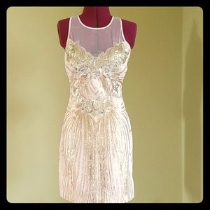 Sequinned evening dress